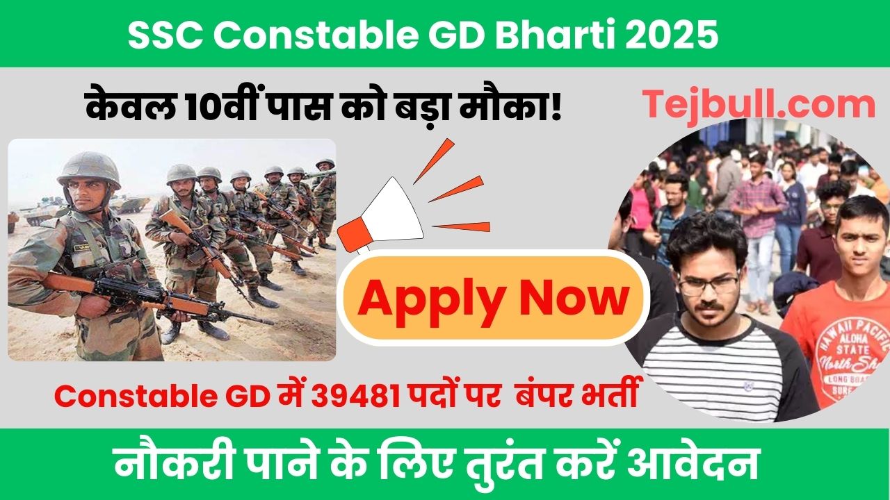 SSC Constable GD Bharti 2025